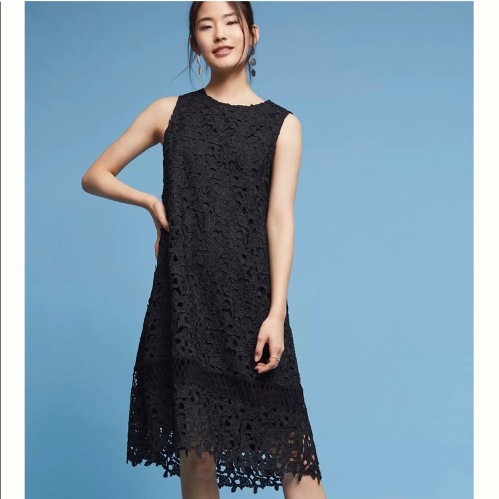Anthropologie Ne Quittez Pas Montemarte Lace Swing Dress, Size XS NWT